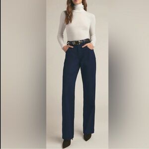 Favourite Daughter ‘The Jennifer’ High Rise Loose Straight, Stout Wash, sz 28
